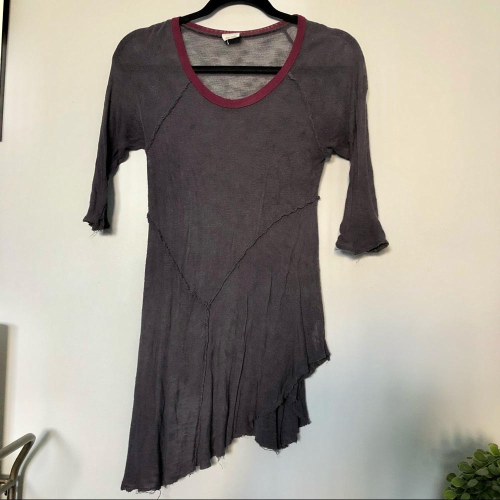 Free People Asymmetrical Shirt